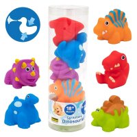Idena Badespielzeug Spritztiere Dinosaurier mehrfarbig, 1...