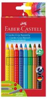 FABER-CASTELL Jumbo GRIP  Buntstifte farbsortiert, 8 St.
