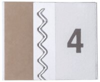 DURABLE Vollsichtreiter selbstklebend TABFIX transparent, 5 St.
