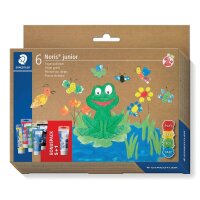 STAEDTLER Noris Club MALI Fingerfarben farbsortiert 6x...