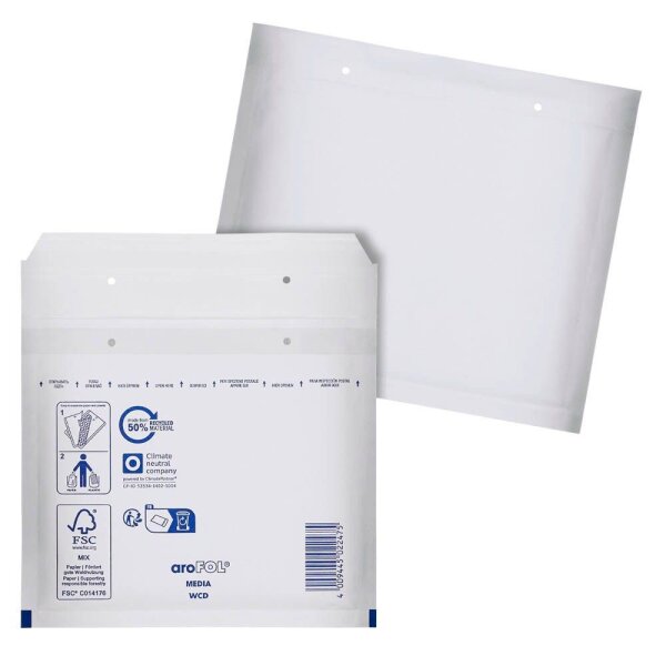 aroFOL® CLASSIC Luftpolstertaschen WCD weiß, 100 St.