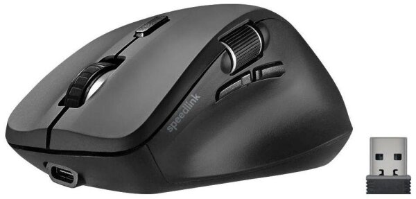 speedlink LIBERA Rechargable Maus kabellos schwarz, grau