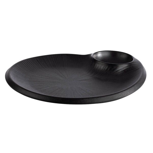 APS Teller NERO schwarz 20,0 x 24,0 cm, 1 St.