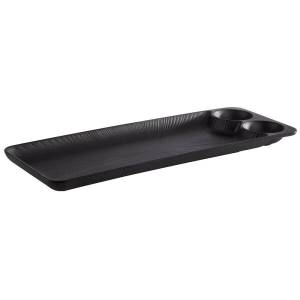 APS Tablett NERO schwarz 15,0 x 41,0 cm, 1 St.