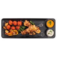 APS Tablett NERO schwarz 15,0 x 41,0 cm, 1 St.