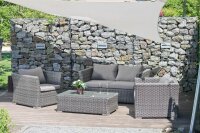 Garden Pleasure Loungegruppe Avila grau Kunststoff,...