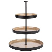 APS Etagere FRIDA beige/schwarz Höhe: 43,0 cm, 1 St.