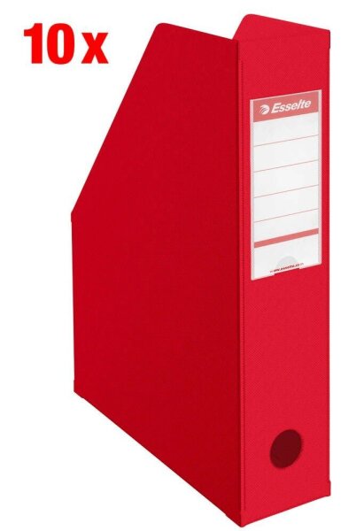 Esselte Stehsammler 56003 rot Kunststoff, DIN A4, 10 St.