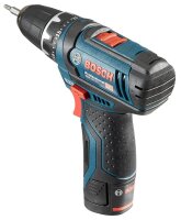 BOSCH Professional GSR 12V-15 Akku-Bohrschrauber-Set 12,0 V, mit 2 Akkus