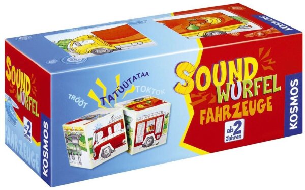 KOSMOS SOUNDWÜRFEL FAHRZEUGE Geschicklichkeitsspiel, 1 St.