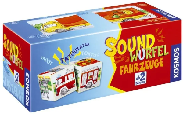 KOSMOS SOUNDWÜRFEL FAHRZEUGE Geschicklichkeitsspiel,...