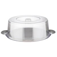 APS Tortenplatte mit Haube transparent/silber Ø...