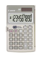Canon LS-10TEG Taschenrechner grau/metallic