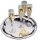 APS Servierplatte silber 35,0 x 35,0 cm, 1 St.