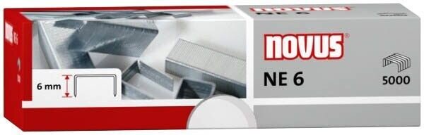 novus Heftklammern NE 6, 5.000 St.