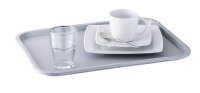 APS Tablett grau rechteckig 41,0 x 30,5 cm, 1 St.