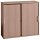 HAMMERBACHER Schiebetürenschrank, V1753S/N/N/RE nussbaum 2 Fachböden 120,0 x 40,0 x 110,0 cm
