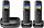 Panasonic KX-TGJ323GB Schnurloses Telefon-Set mit Anrufbeantworter schwarz