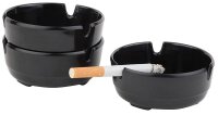 3 APS Aschenbecher schwarz  ( 576 )