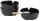 3 APS Aschenbecher schwarz  ( 576 )