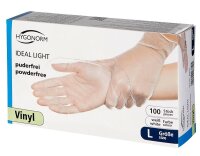 HYGONORM unisex Einmalhandschuhe IDEAL LIGHT weiß Größe L, 100 St.
