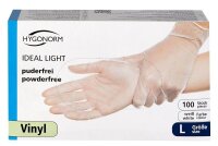 HYGONORM unisex Einmalhandschuhe IDEAL LIGHT weiß Größe L, 100 St.