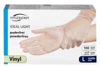 HYGONORM unisex Einmalhandschuhe IDEAL LIGHT weiß Größe L, 100 St.