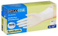 HYGOSTAR unisex Einmalhandschuhe ELASTIC weiß...