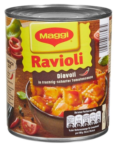Maggi® Ravioli Diavoli Fertiggericht 800,0 g, 1 St.