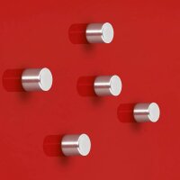 SIGEL Strong Magnete silber, Metall Ø 1,0 x 1,0 cm, 5 St.
