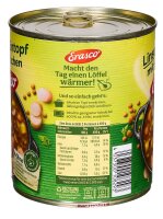 Erasco Linsen mit Würstchen Eintopf 800,0 g, 1 St.