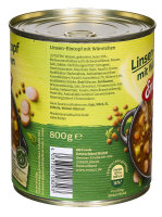 Erasco Linsen mit Würstchen Eintopf 800,0 g, 1 St.