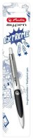 herlitz Kugelschreiber my.pen weiß/schwarz, Schreibfarbe: blau, 1 St.