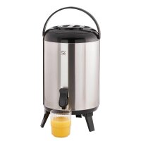 APS Isolier-Getränkespender schwarz, silber 9,5 l, 1...