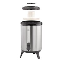 APS Isolier-Getränkespender schwarz, silber 9,5 l, 1...