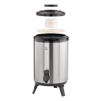 APS Isolier-Getränkespender schwarz, silber 9,5 l, 1 St.