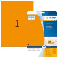 HERMA Etiketten 5149 orange 210,0 x 297,0 mm, 20 Blatt