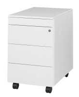 Gürkan Rollcontainer weiß 4 Auszüge 42,0 x 60,0 x 62,0 cm