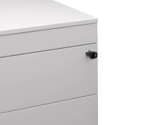 Gürkan Rollcontainer weiß 4 Auszüge 42,0 x 60,0 x 62,0 cm