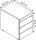 Gürkan Rollcontainer weiß 4 Auszüge 42,0 x 60,0 x 62,0 cm