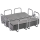 APS Serviettenhalter WIRE silber, 1 St.
