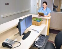 ergotron Monitor-Halterung Neo-Flex Lift Stand 33-396-085 schwarz für 2 Monitore, Tischständer