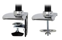 ergotron Monitor-Halterung LX Dual Side-by-Side 45-245-026 silber für 2 Monitore, Tischklemme, Tischbohrung