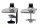 ergotron Monitor-Halterung LX Dual Side-by-Side 45-245-026 silber für 2 Monitore, Tischklemme, Tischbohrung