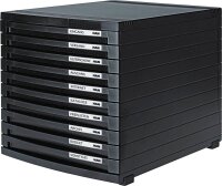 HAN Schubladenbox Contur  schwarz 1510-13D, DIN B4 mit 10...