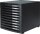 HAN Schubladenbox Contur  schwarz 1510-13D, DIN B4 mit 10 Schubladen, 1 St.