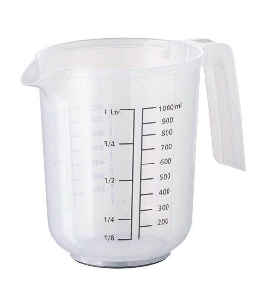 APS Messbecher mit Deckel transparent