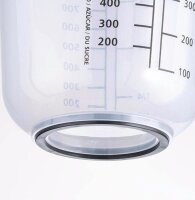 APS Messbecher mit Deckel transparent