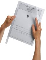 DURABLE Klemmschienenhüllen DIN A4 transparent genarbt 0,22 mm, 50 St.