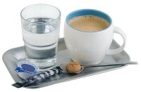 APS Tablett KAFFEEHAUS silber rechteckig 21,1 x 12,6 cm,...